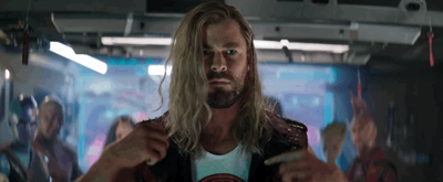 Thor pops his collar