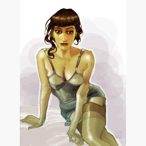 drawing of a woman