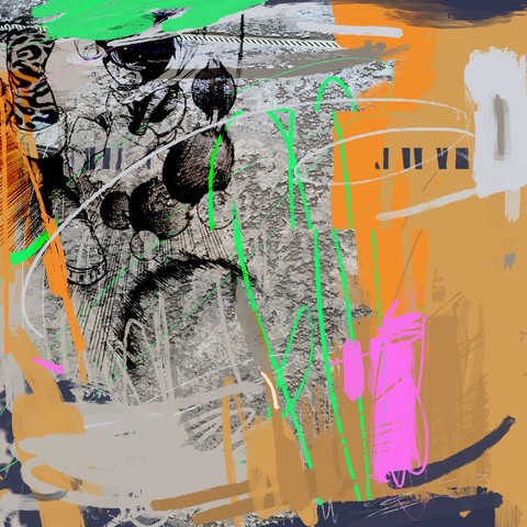 Original mixed media digital art