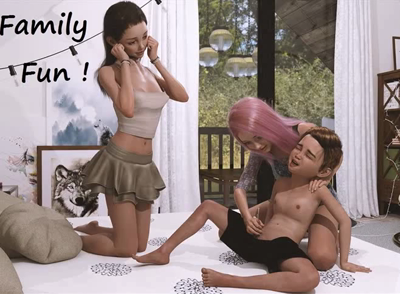 Here's the video version of another of JKreh's Family Fun incest stories.
Big Sis often plays with Li'l Bro to help develop his sexual prowess!
She has a friend over today to help her with him - but soon discovers her friend is still a virgin!
She quickly takes care of that situation and offers her little brother's cock to "Seal the Deal"!
NOTE: All the dialogue is the artist's!
- @JKreh is kind enough to include a separate file with no dialogue (so's we can appreciate the art!)
I've merely combined the two files for your viewing pleasure!
