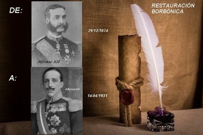 La primera Restauración de los borbones en España - La primera Restauración de los borbones en España