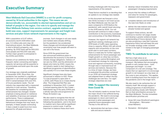 Executive Summary page