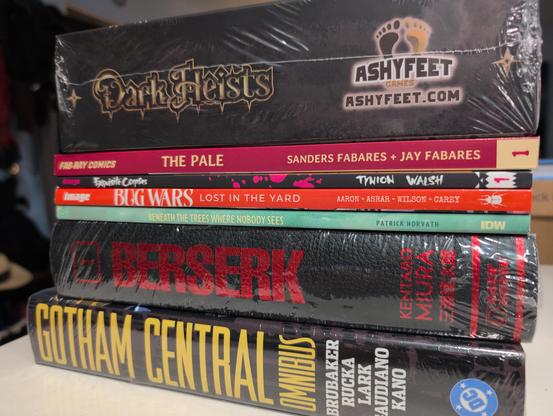 Stack of comics